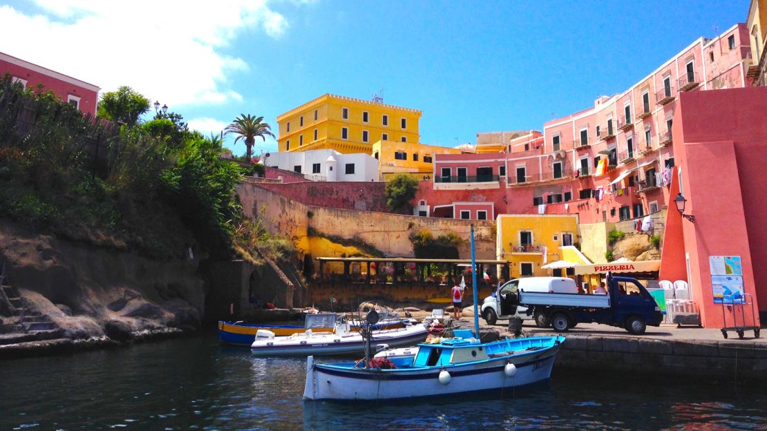 Ventotene -- a former prison island.