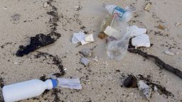 plastic waste beach 