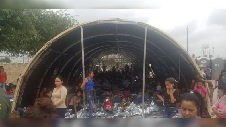 Border Patrol station in McAllen, Texas, in May 2019. Provided by source to CNN.