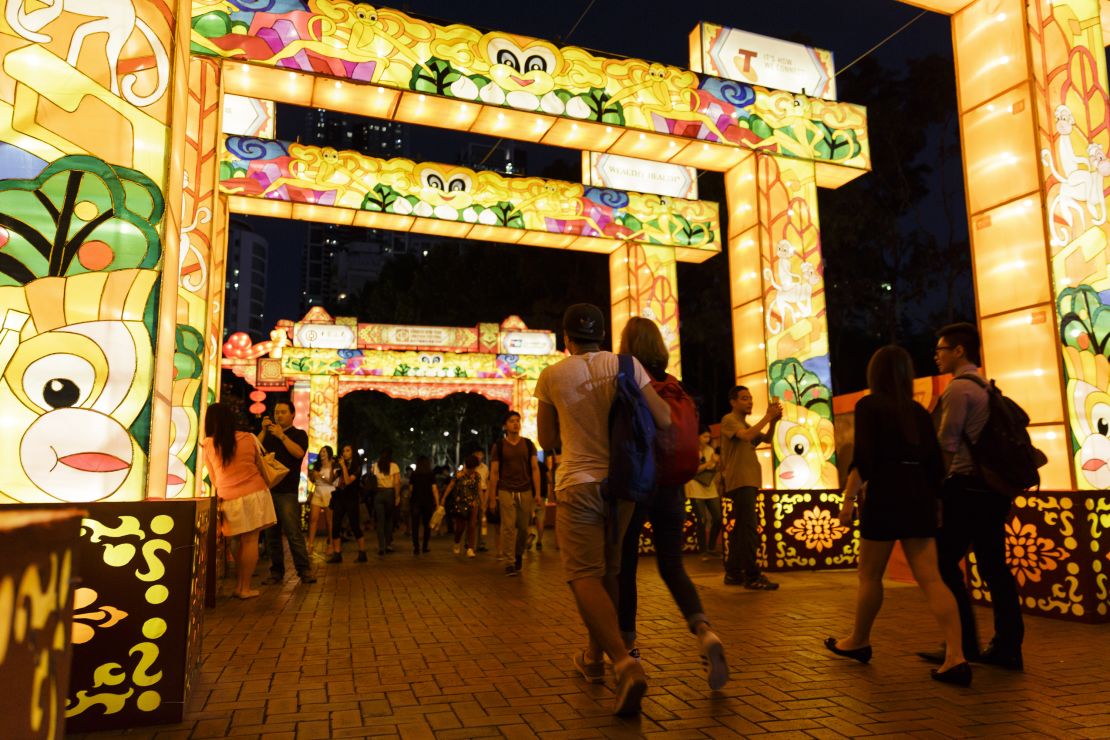 The Chinese New Year Lantern Festival at Tumbalong Park on February 12, 2016 in Sydney, Australia. 