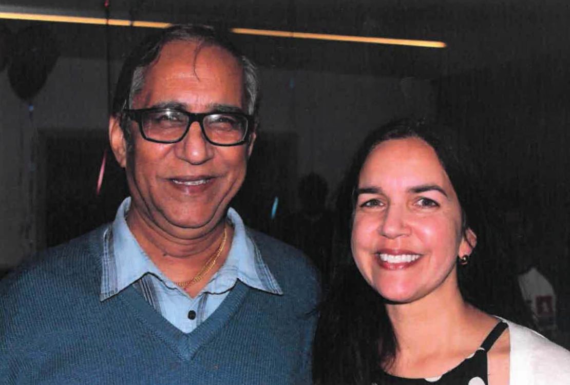 Lisa Singh with her father, Uppi Singh.