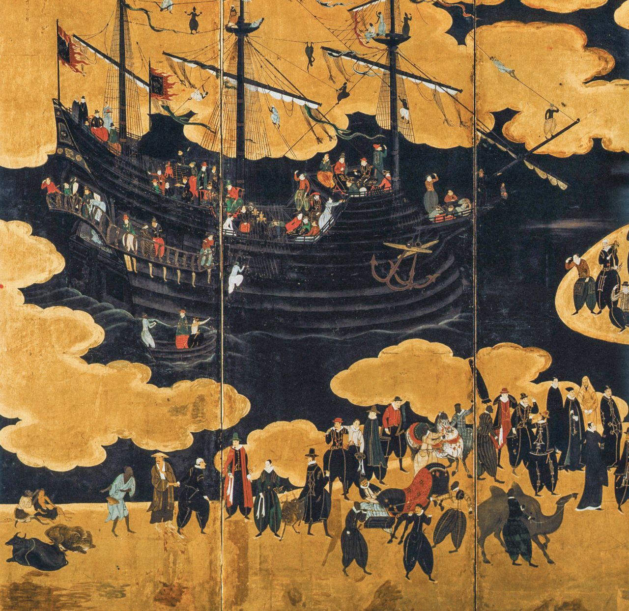 A Portuguese black ship arrives in Japan from Goa and Macau.
