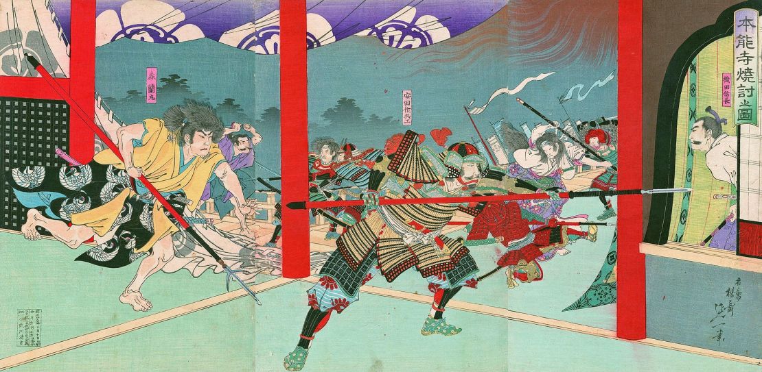 Nobunaga Oda was forced to commit "harakiri", a form of Japanese ritual suicide by disembowelment after his defeat in the Battle of Honno-ji.