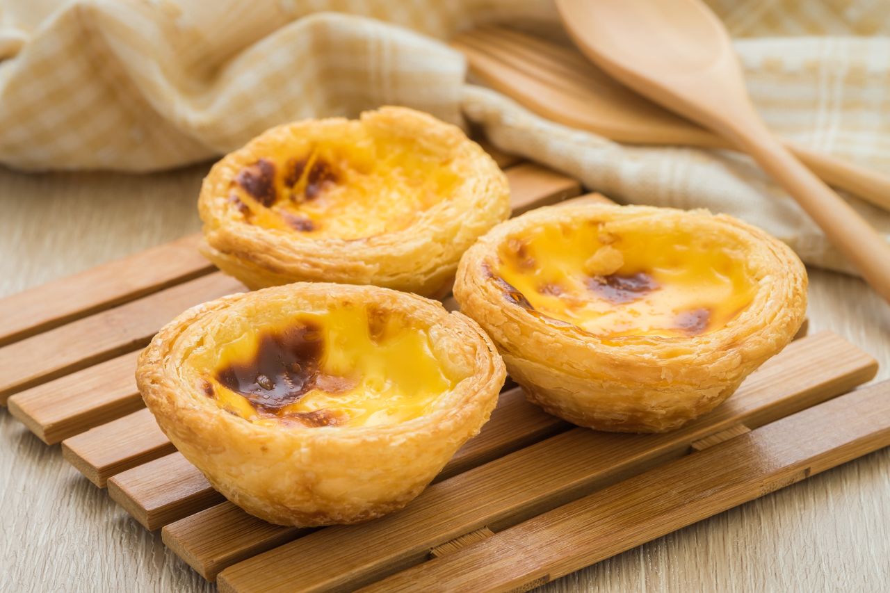 Portugal's egg custard tarts pair perfectly with the caffeinated beverage of your choice.