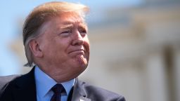 U.S. President Donald Trump pauses while speaking during the 38th annual National Peace Officers Memorial Day service at the U.S. Capitol in Washington, D.C., U.S., on Wednesday, May 15, 2019. Trump is poised to delay a decision by up to six months to impose auto tariffs to avoid blowing up negotiations with the EU and Japan and further antagonizing allies as he ramps up his trade war with China, according to people close to the discussions. Photographer: Kevin Dietsch/Pool via Bloomberg