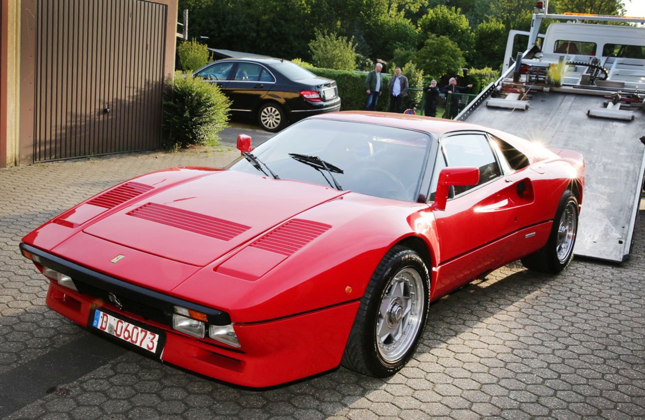 The rare Ferrari was stolen on Monday.