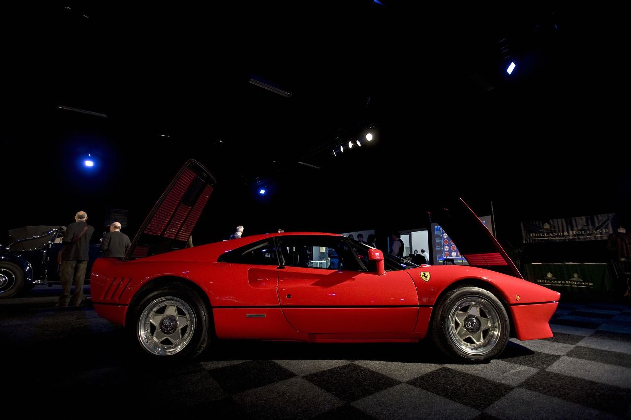 A 1985 Ferrari 288 GTO at a London auction in 2008.