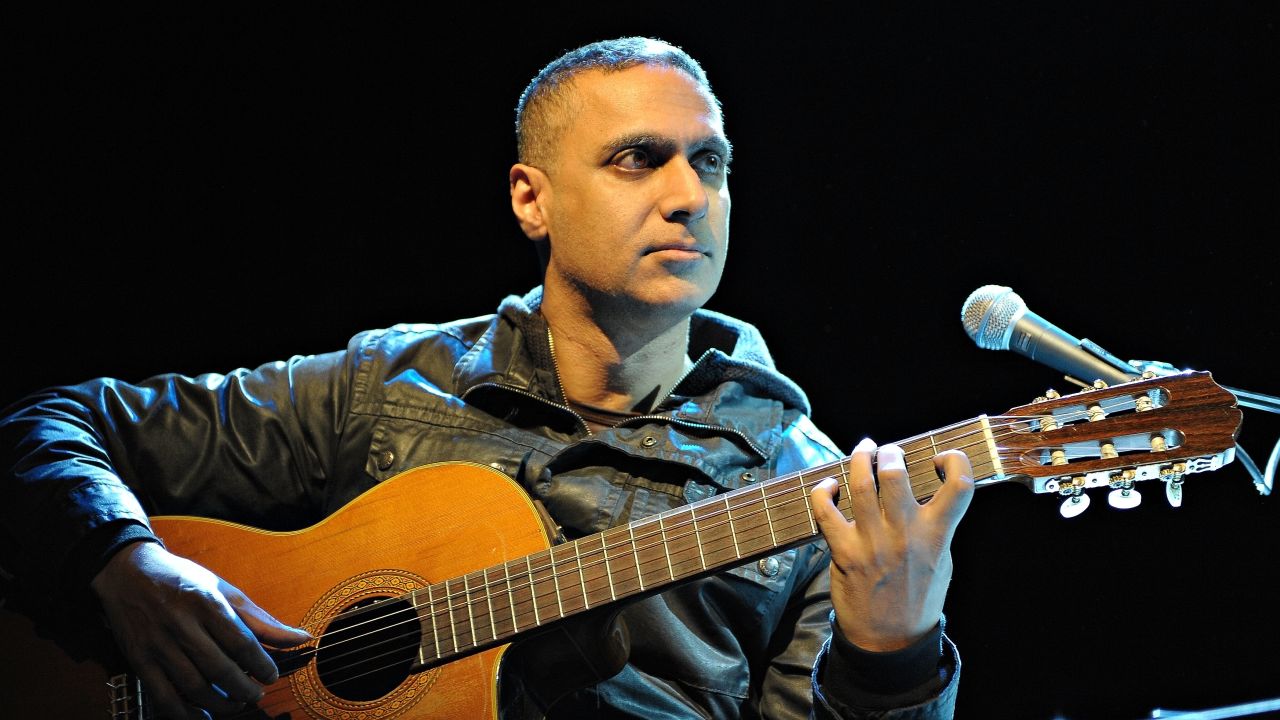 Nitin Sawhney performing live at Shepherds Bush Empire in London. 26th February 2009. Job: 62592 Ref: HDR -  (Photo by Howard Denner/Photoshot/Getty Images)