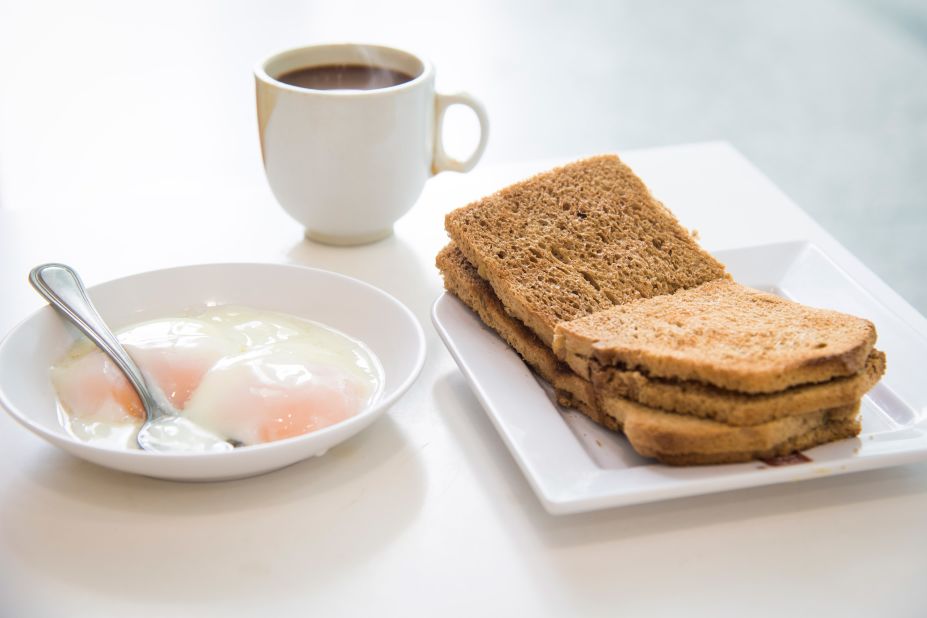 <strong>Singapore: </strong>Kaya toast is an unassuming-looking toasted sandwich spread with flavorful kaya, a sweet jam made with coconut milk, eggs and sometimes pandan leaf for vibrant green color and flavor.