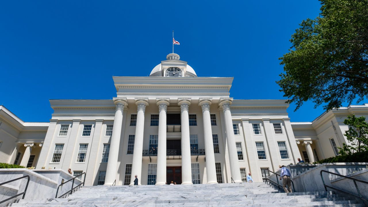 MONTGOMERY, AL - MAY 15: The Alabama State Capitol stands on May 15, 2019 in Montgomery, Alabama. Today Alabama Gov. Kay Ivey signed a near-total ban on abortion into state law. (Photo by Julie Bennett/Getty Images)