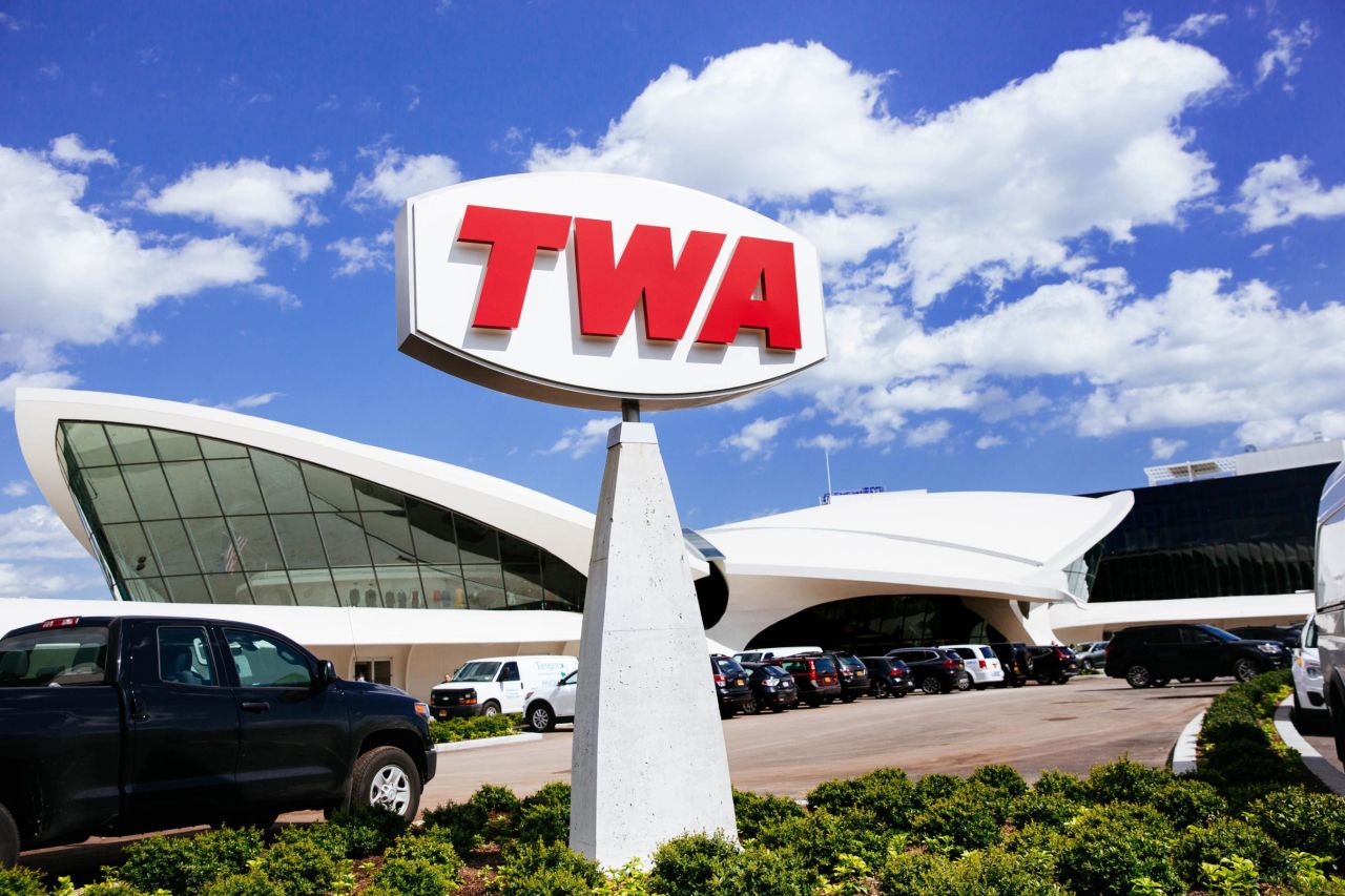 <strong>Classic building:</strong> The TWA Hotel is housed in a classic piece of 1960s architecture and includes high end retail shops and restaurants. 
