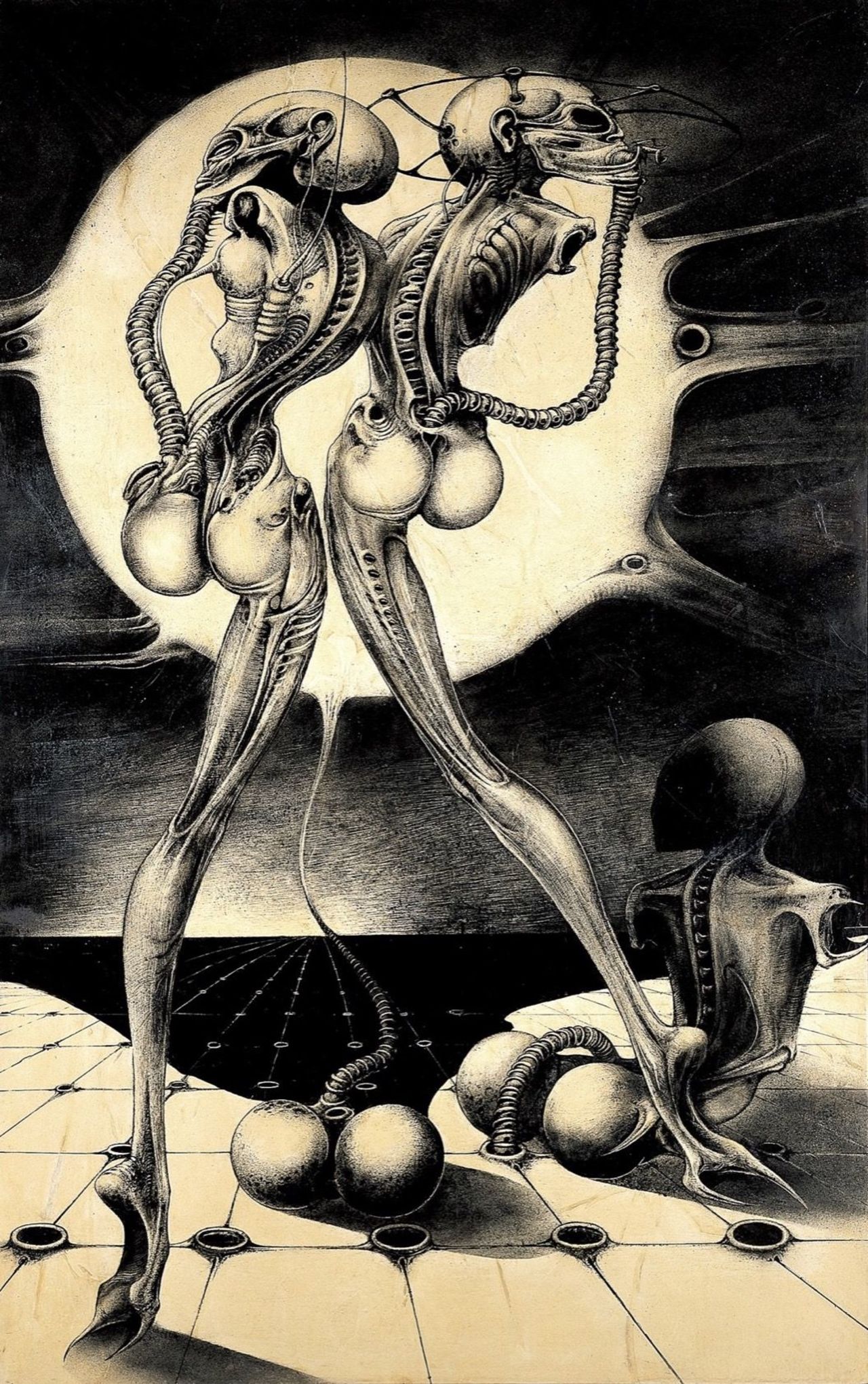 "Atomic Children" (1968) by H.R. Giger