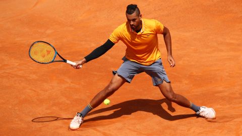 Kyrgios had won his opening match at the Italian Open