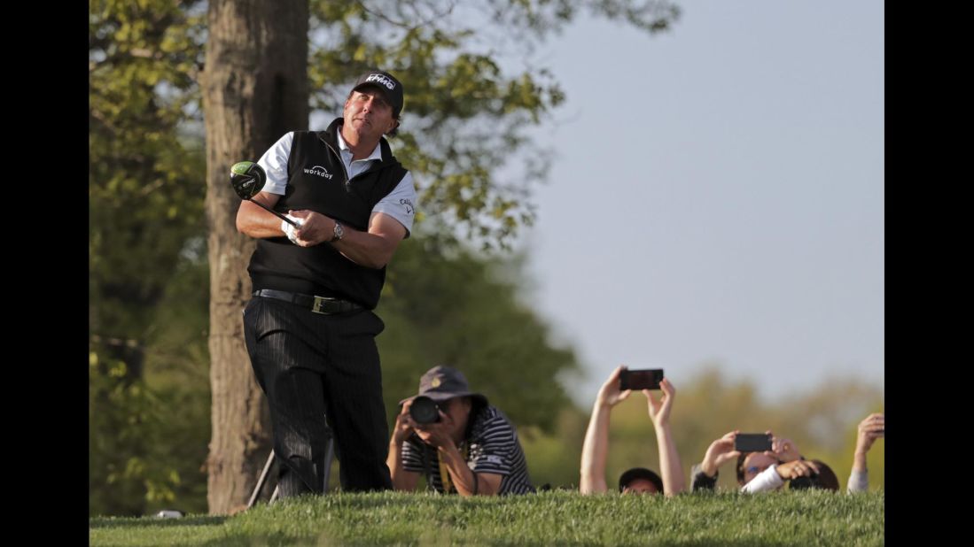 As Phil Mickelson watches his tee shot fly into the distance, his fans make sure to leave with their own memories.