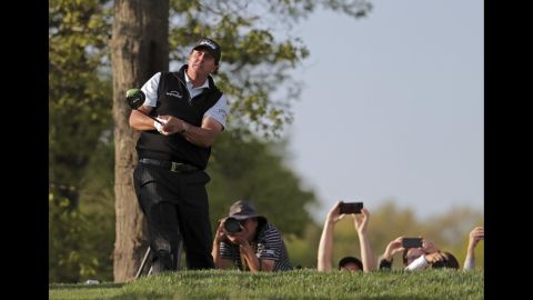 As Phil Mickelson watches his tee shot fly into the distance, his fans make sure to leave with their own memories.