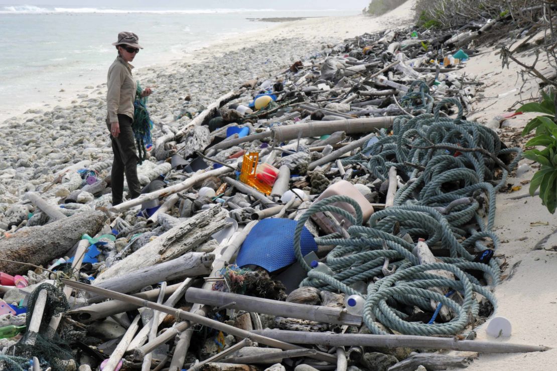 Plastic found on Cocos (Keeling) Island