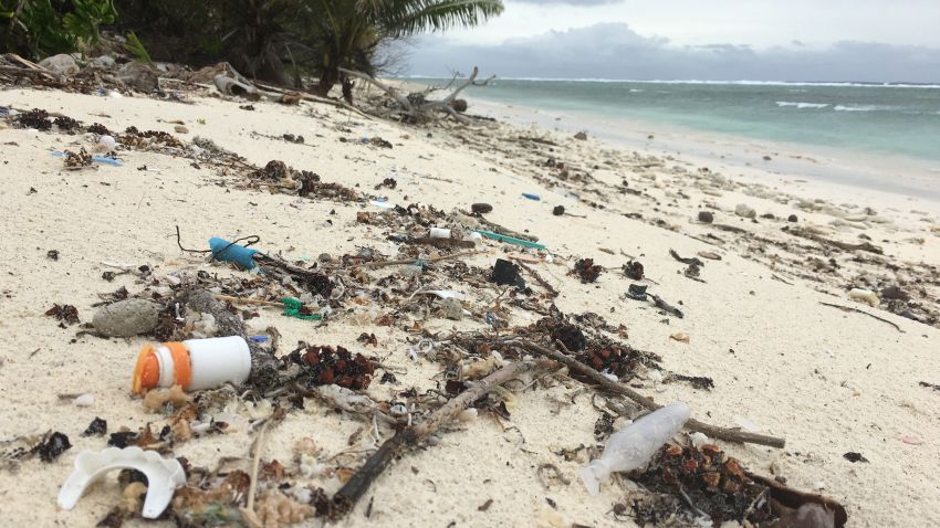 Plastic found on Cocos (Keeling) Island.