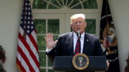 U.S. President Donald Trump speaks about immigration reform in the Rose Garden of the White House on May 16, 2019 in Washington, DC.  