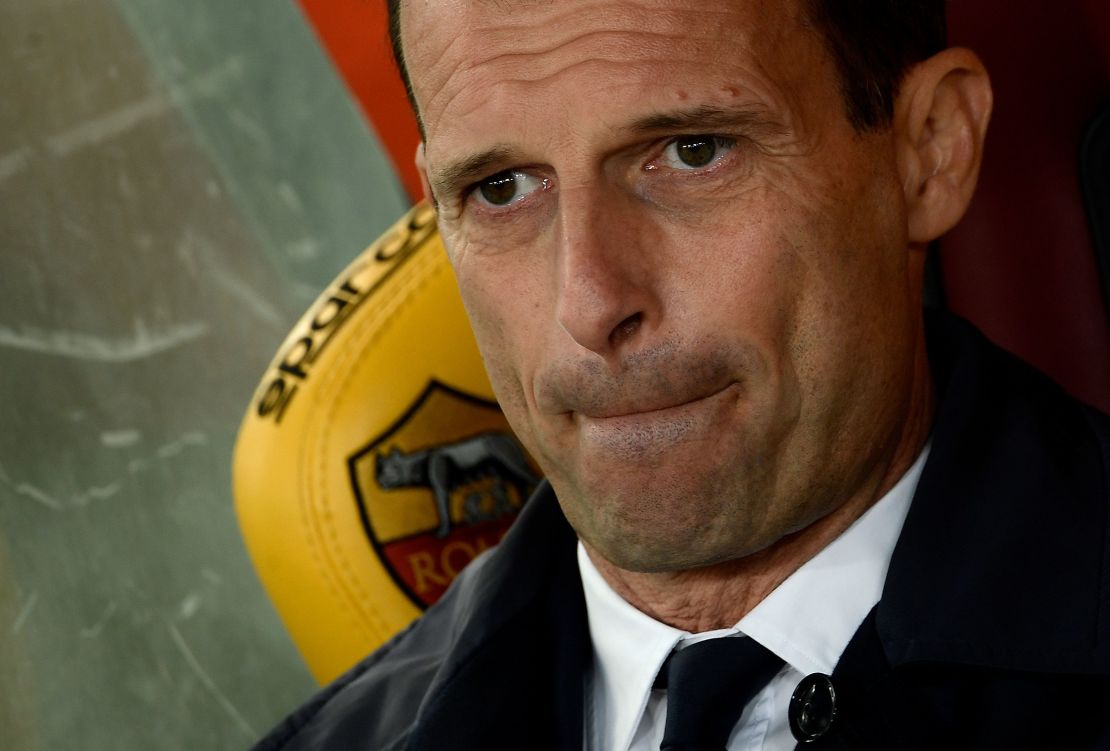 Former Juventus coach Massimilano Allegri won five league titles with the club.