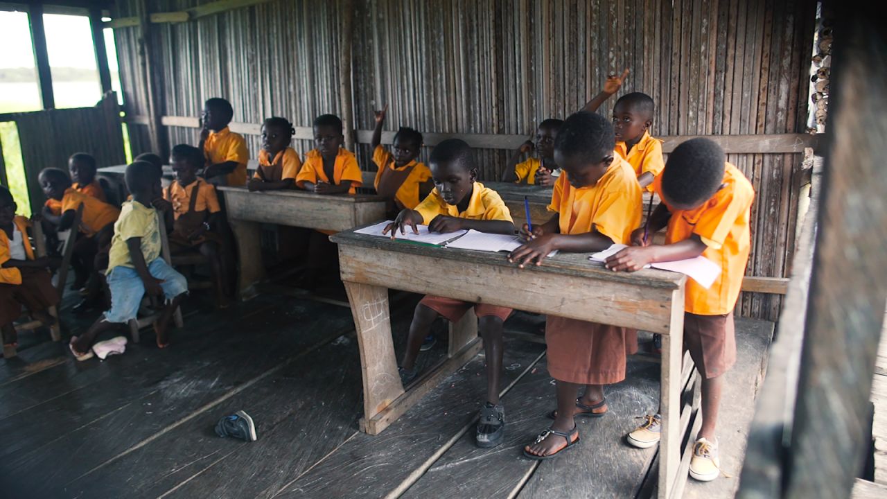 After primary school, students have to leave Nzulezo for secondary education