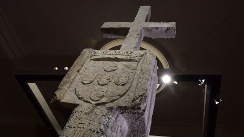 The Stone Cross, a key 15th Century navigation landmark erected by Portuguese explorers