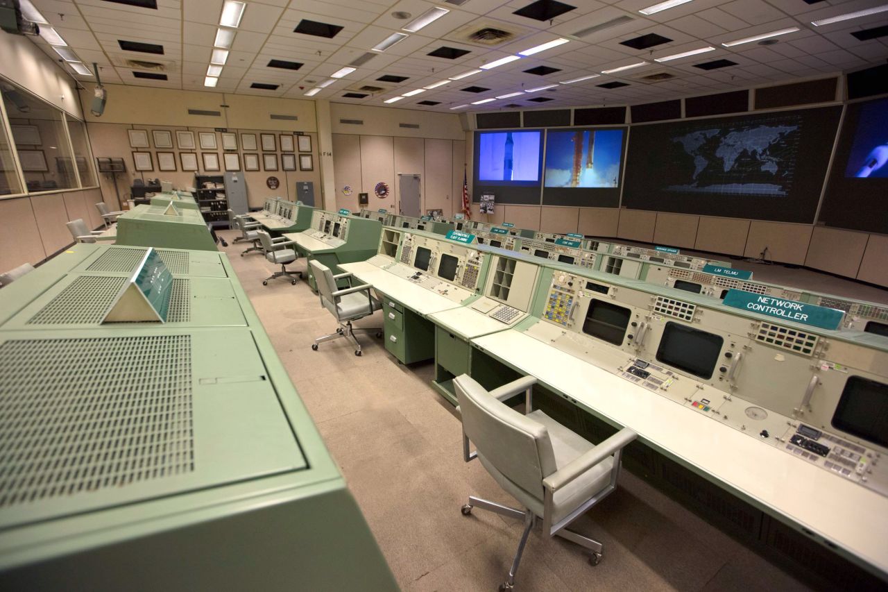 <strong>Apollo 11 anniversary celebrations: </strong>Johnson Space Center in Houston showcases the NASA Mission Control Center used for the Apollo 11 mission in 1969.