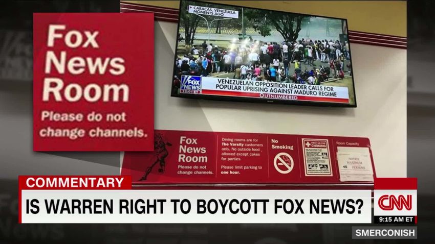 Comment: Is Warren right to boycott Fox News? _00002409.jpg