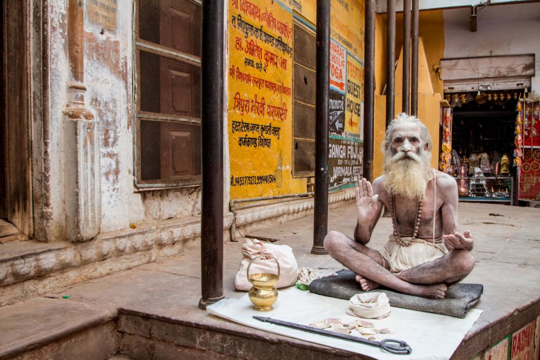 Varanasi is famous for its large number of holy men -- or Sadhus -- who come to the city to live a spiritual life.