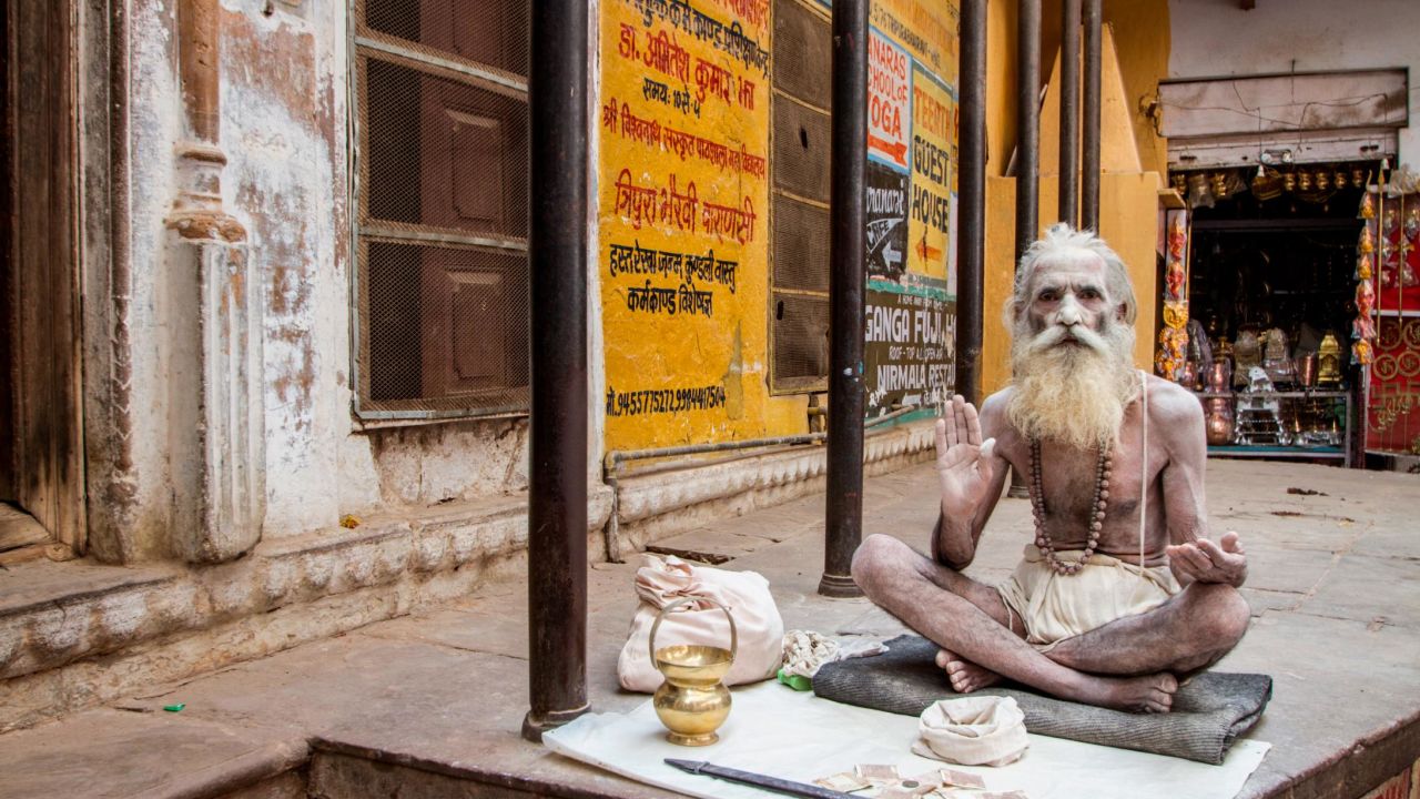 Varanasi is famous for its large number of holy men -- or Sadhus -- who come to the city to live a spiritual life.