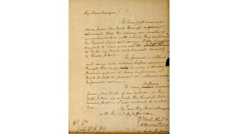 The full text of the letter from Alexander Hamilton to the Marquis De Lafayette dated July 21, 1780.
