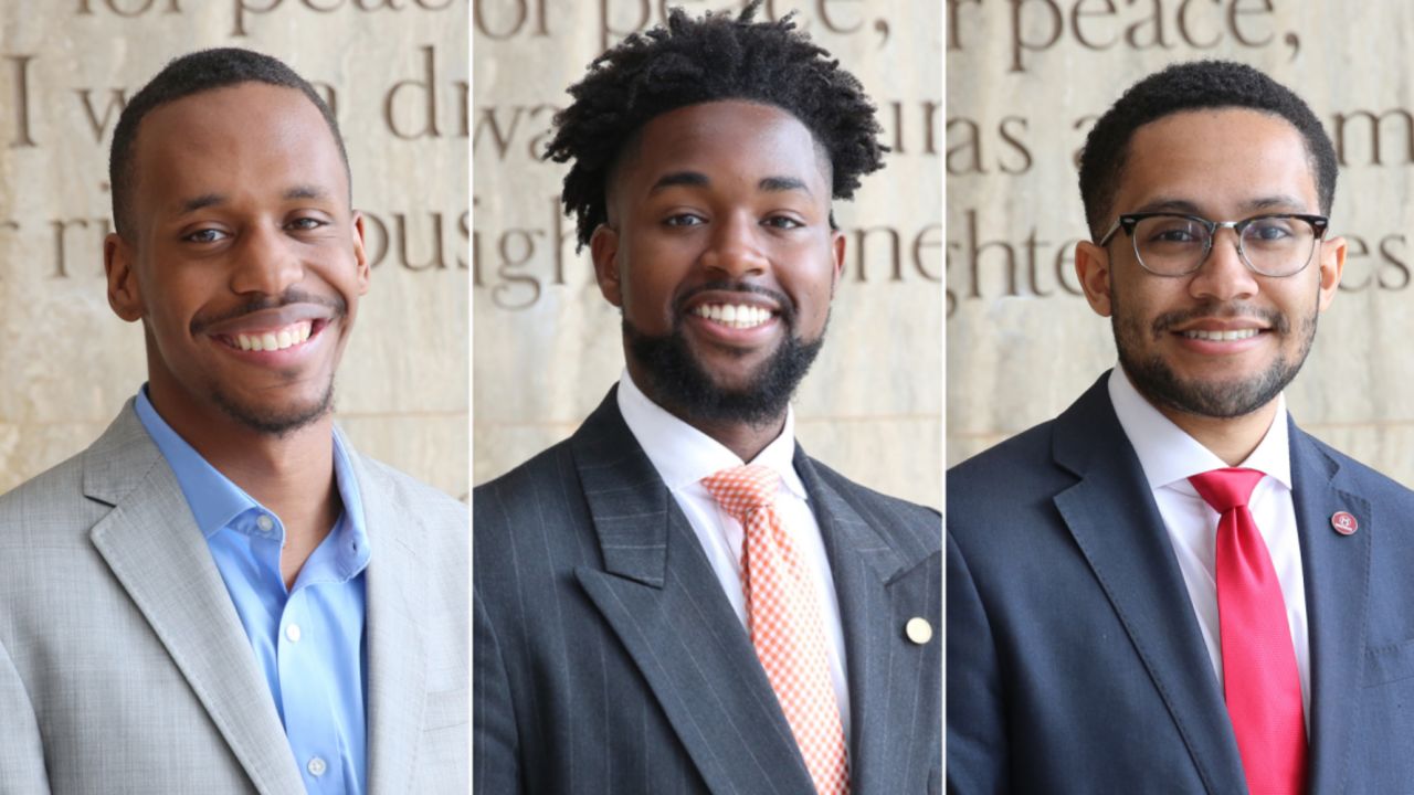 Jonathan Epps, Elijah Nesly Dormeus and Robert James say Smith's gift inspires them to pay it forward.