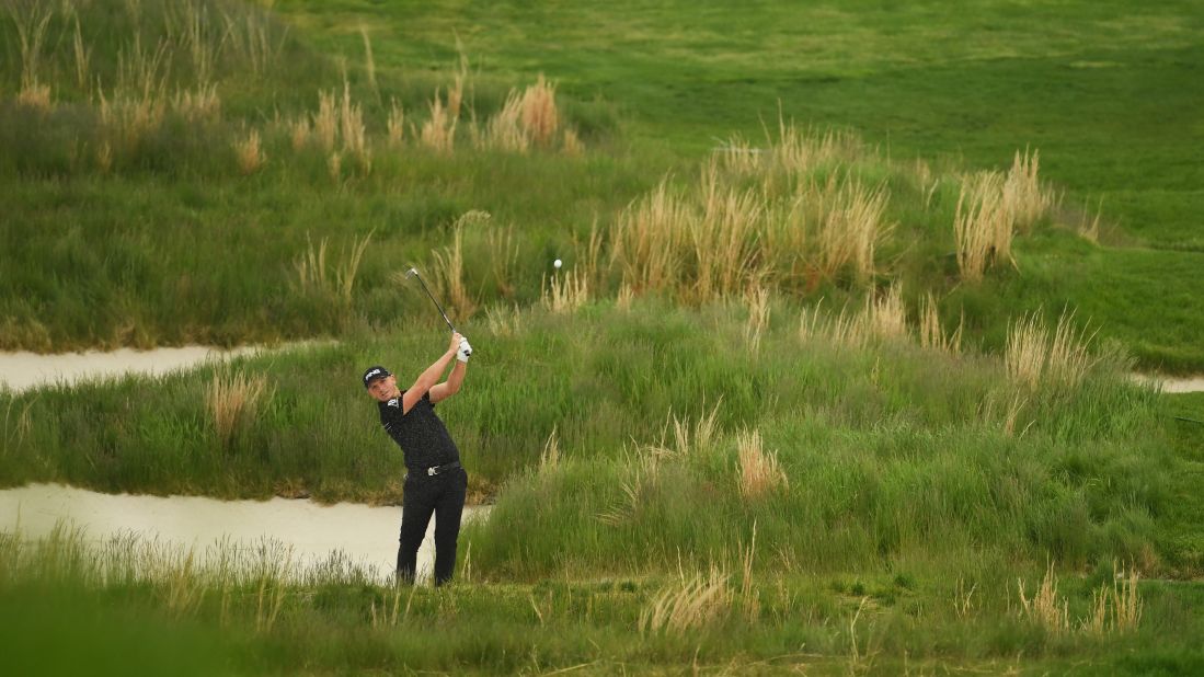 England's Matt Wallace was in the chasing pack well behind the leading two at Bethpage.