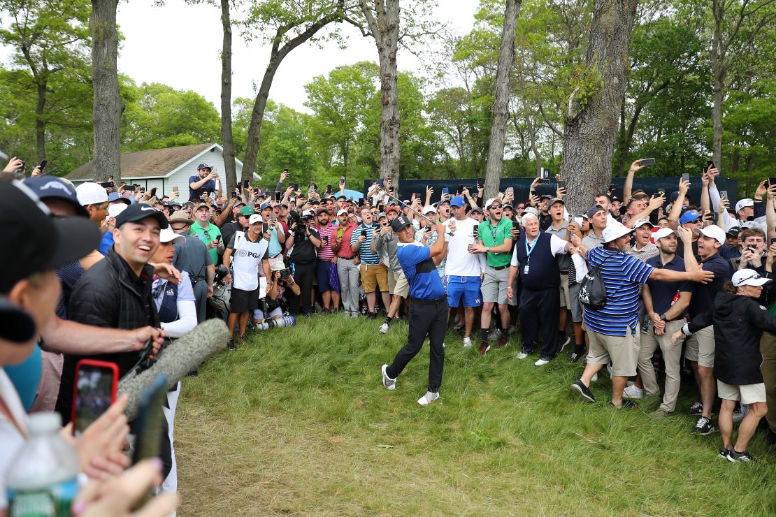 Brooks Koepka leaked four straight bogeys on his back nine to set up a dramatic finish.