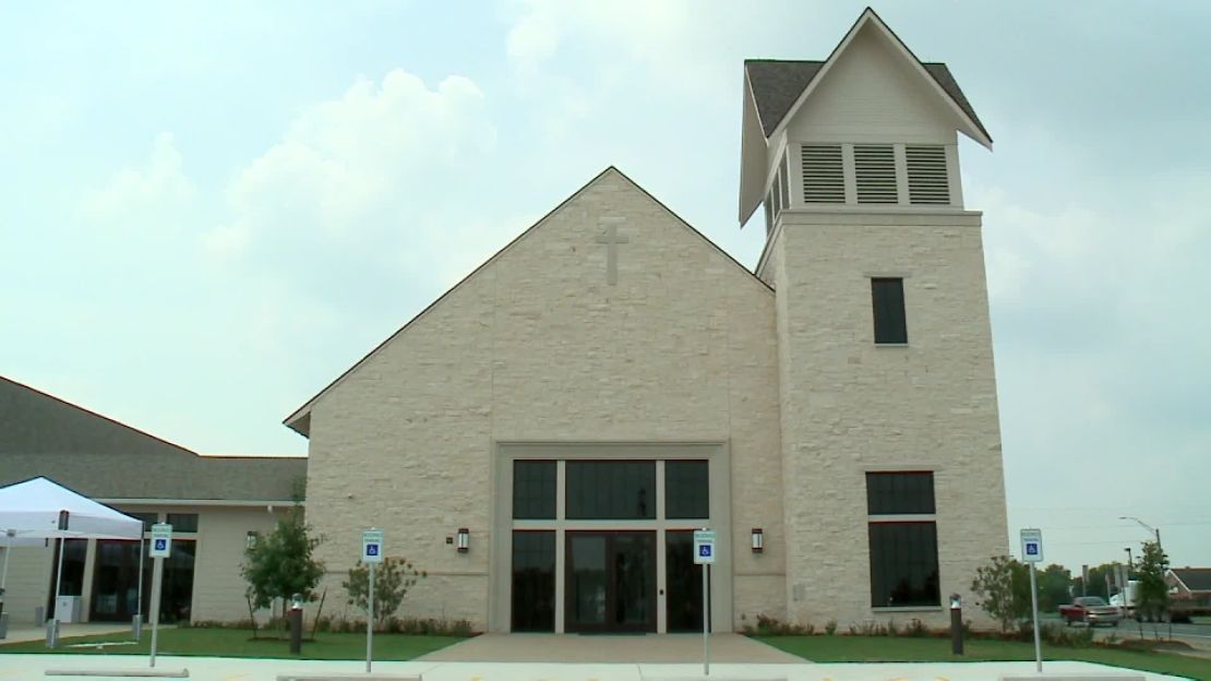 The worship building is almost three times bigger than the size of the old church, CNN affiliate KXAN reported
