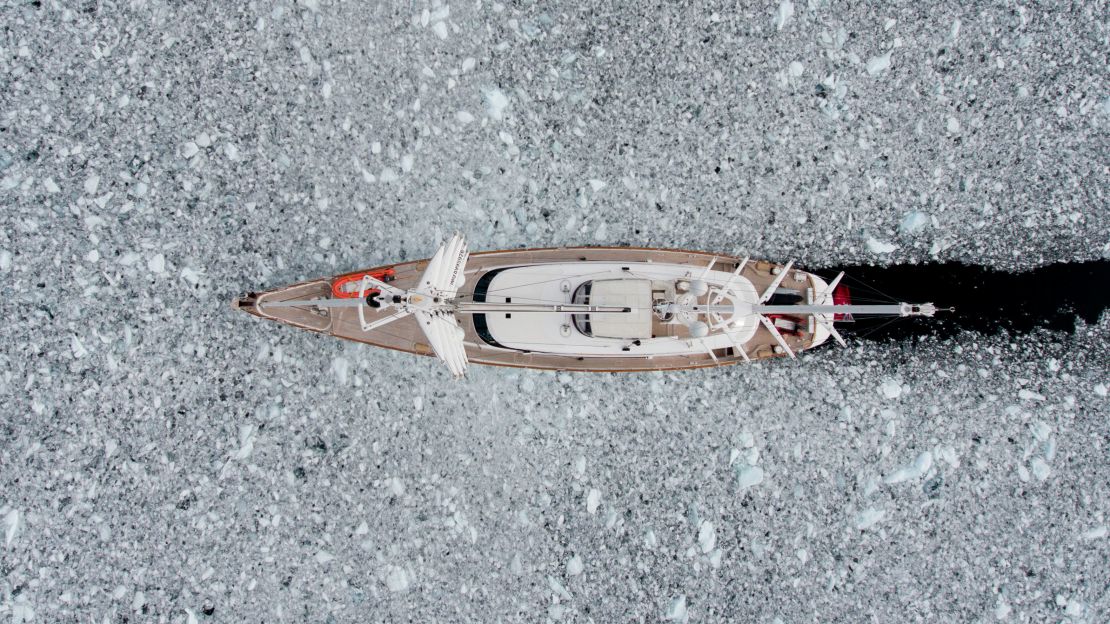 Rosehearty, pictured, took an incredible journey through Antarctica.