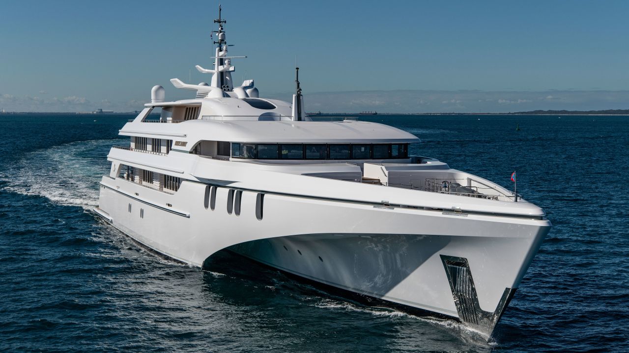 <strong>Judges' Commendation</strong>: 84 meter superyacht White Rabbit was also highly commended due to its large spacious saloon and elegant interiors.
