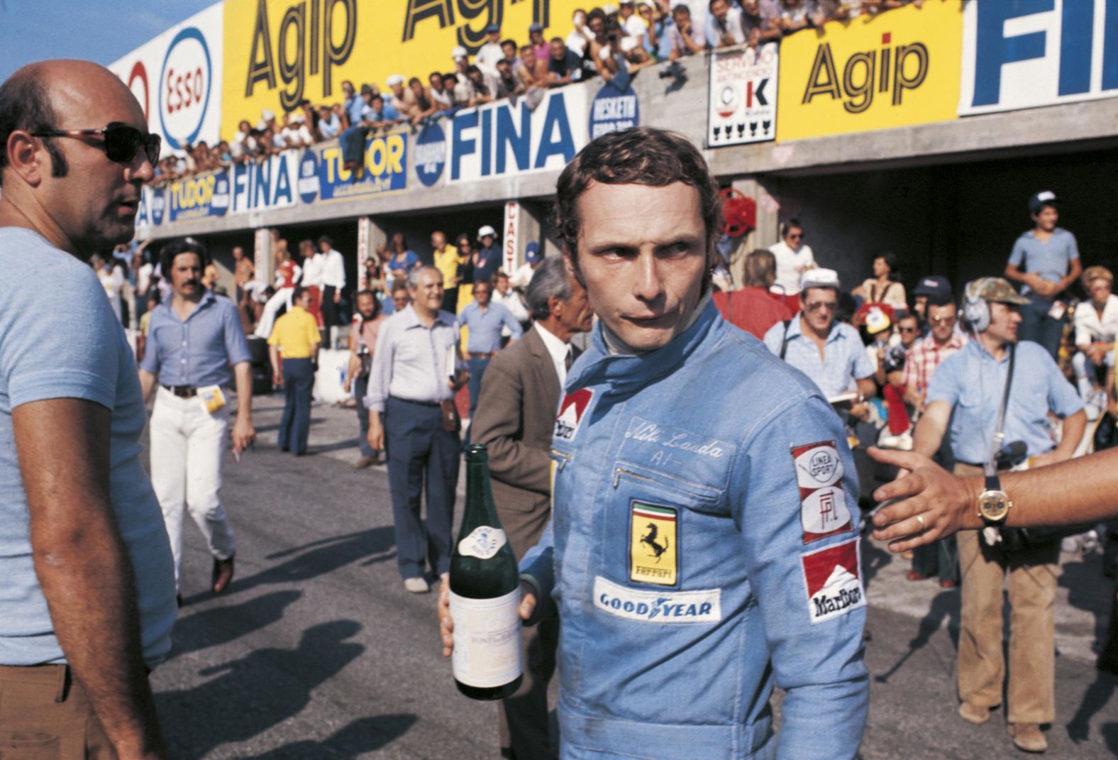 Lauda prepares to take part in the Italian Grand Prix, in Monza, Italy on September 8th,1974.