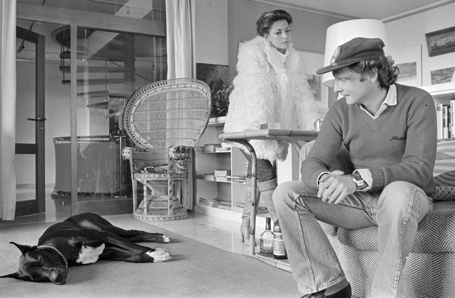 Lauda at his home near Salzburg, Austria, with his wife Marlene Knaus.