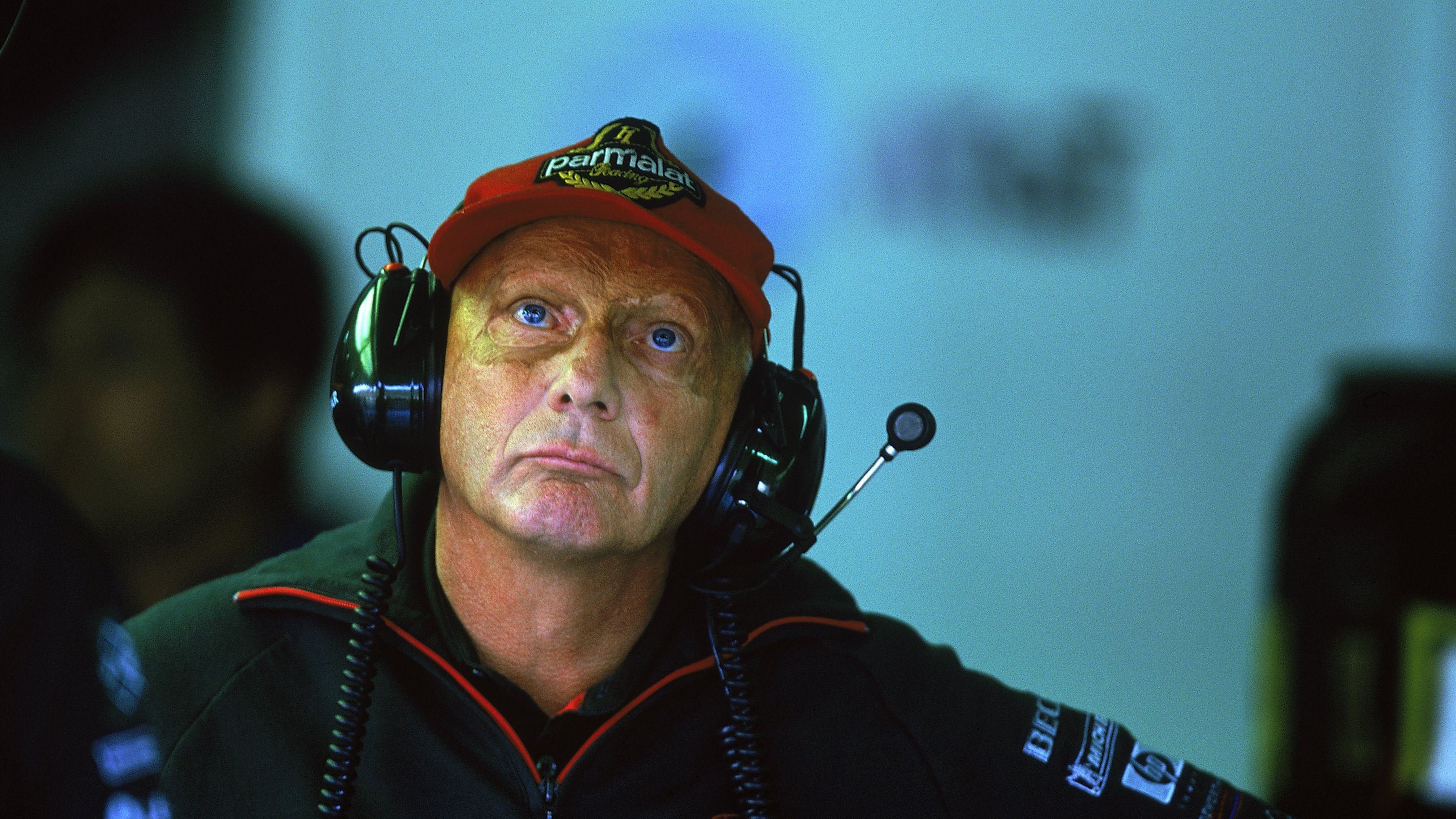 Jaguar Team Director Lauda looks on during the Formula One Japanese Grand Prix held at Suzuka in Suzuka, Japan.