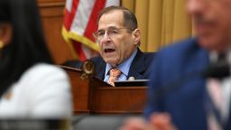 Chairman of the House Judiciary Committee, US Representative Jerry Nadler, speaks during a hearing where former White House lawyer Don McGhan is expected to testify on the Mueller report, on Capitol Hill in Washington, DC, on May 21, 2019. - US President Donald Trump has told McGhan to ignore a subpoena from Congress to testify about the president's alleged obstruction of justice, Trump spokeswoman Sarah Sanders said on May 20. (Photo by MANDEL NGAN / AFP)        (Photo credit should read MANDEL NGAN/AFP/Getty Images)