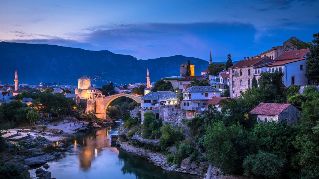 Mostar is home to the famous Stari Most bridge.