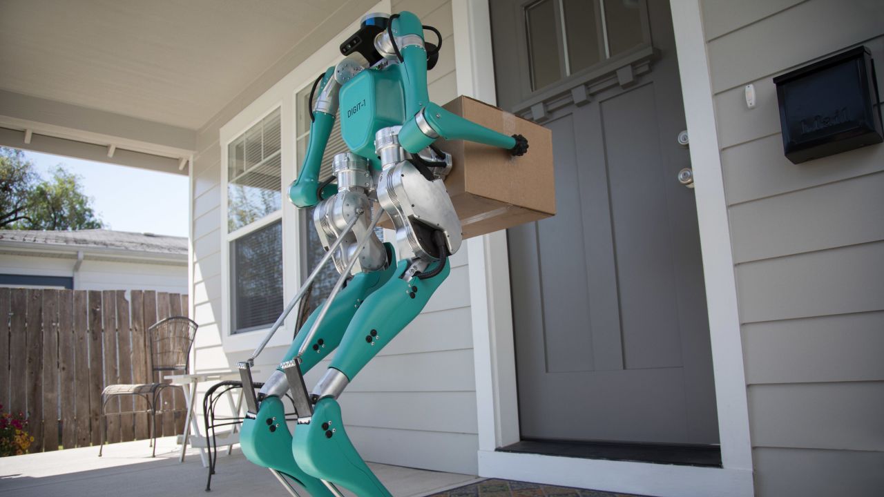 Ford and Agility Robotics explore how a new robot, Digit, can help get packages to your door efficiently with the help of self-driving vehicles.