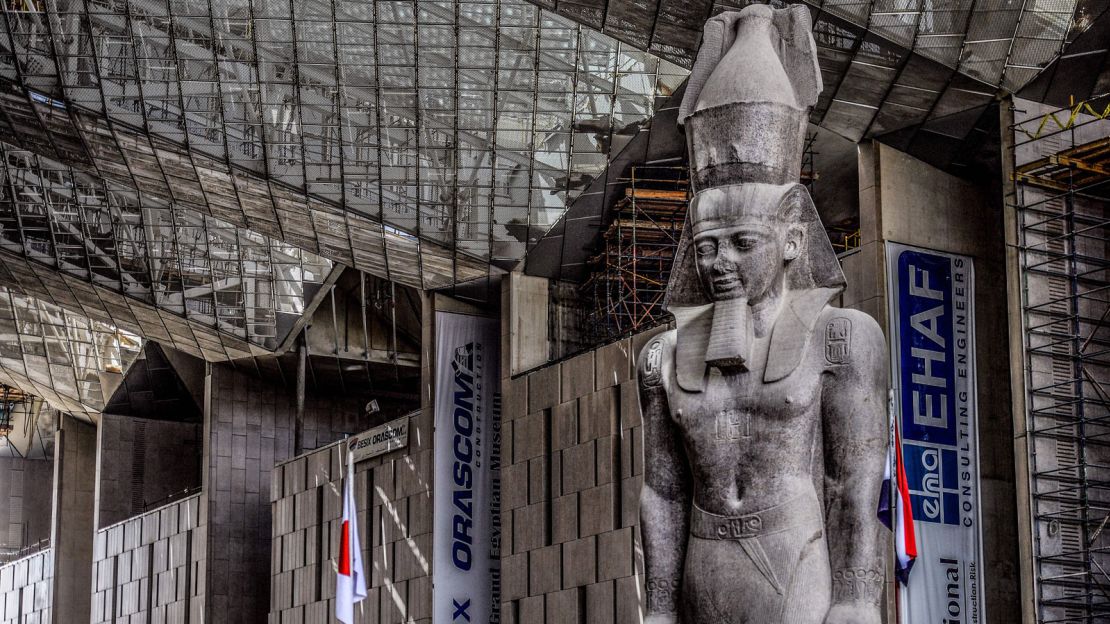 The museum was built around the gigantic statue of Ramses II.