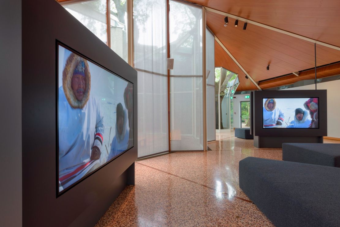 An installation view of the Canadian pavilion at the Venice Biennale.