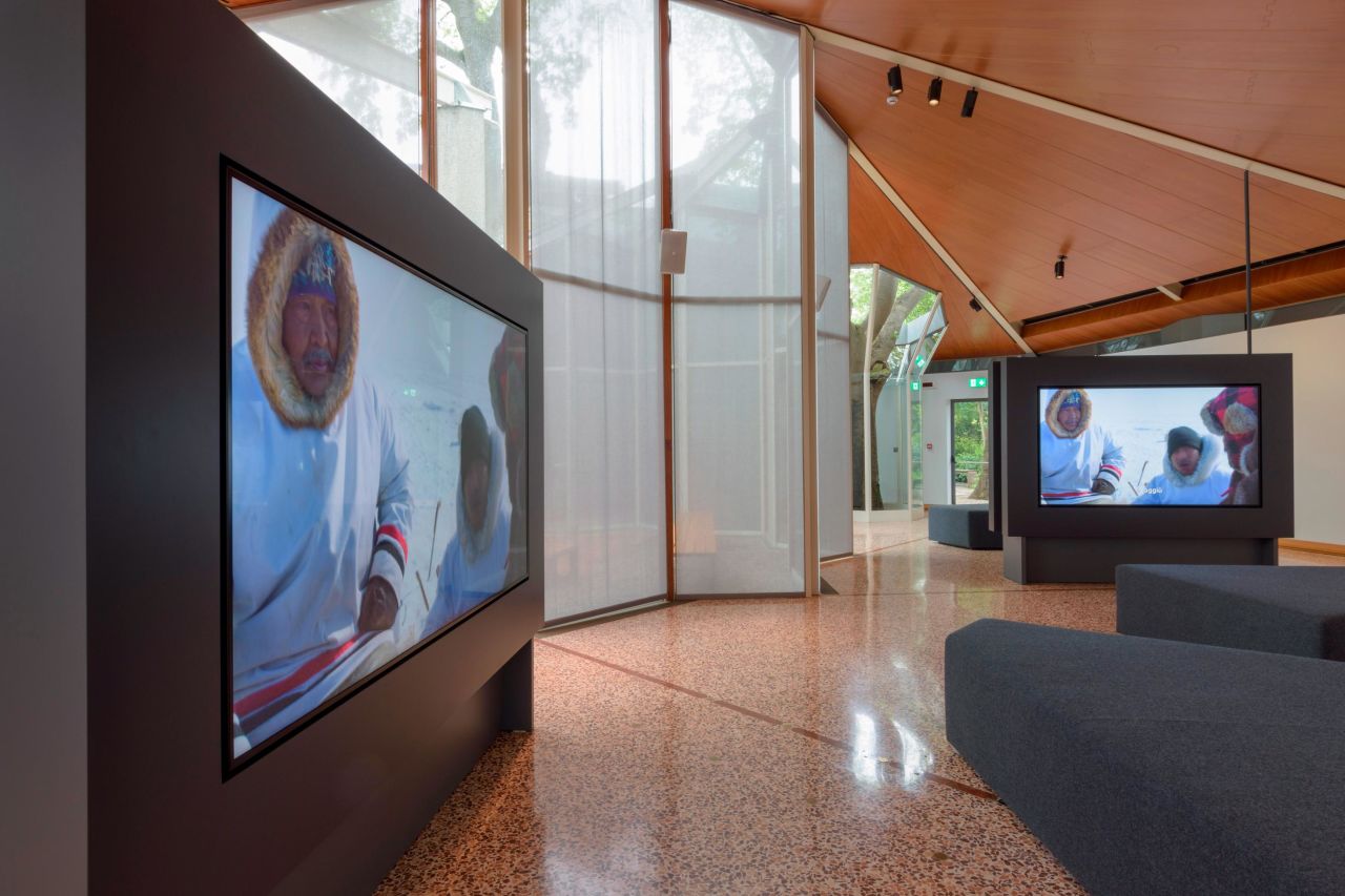 An installation view of the Canadian pavilion at the Venice Biennale. 