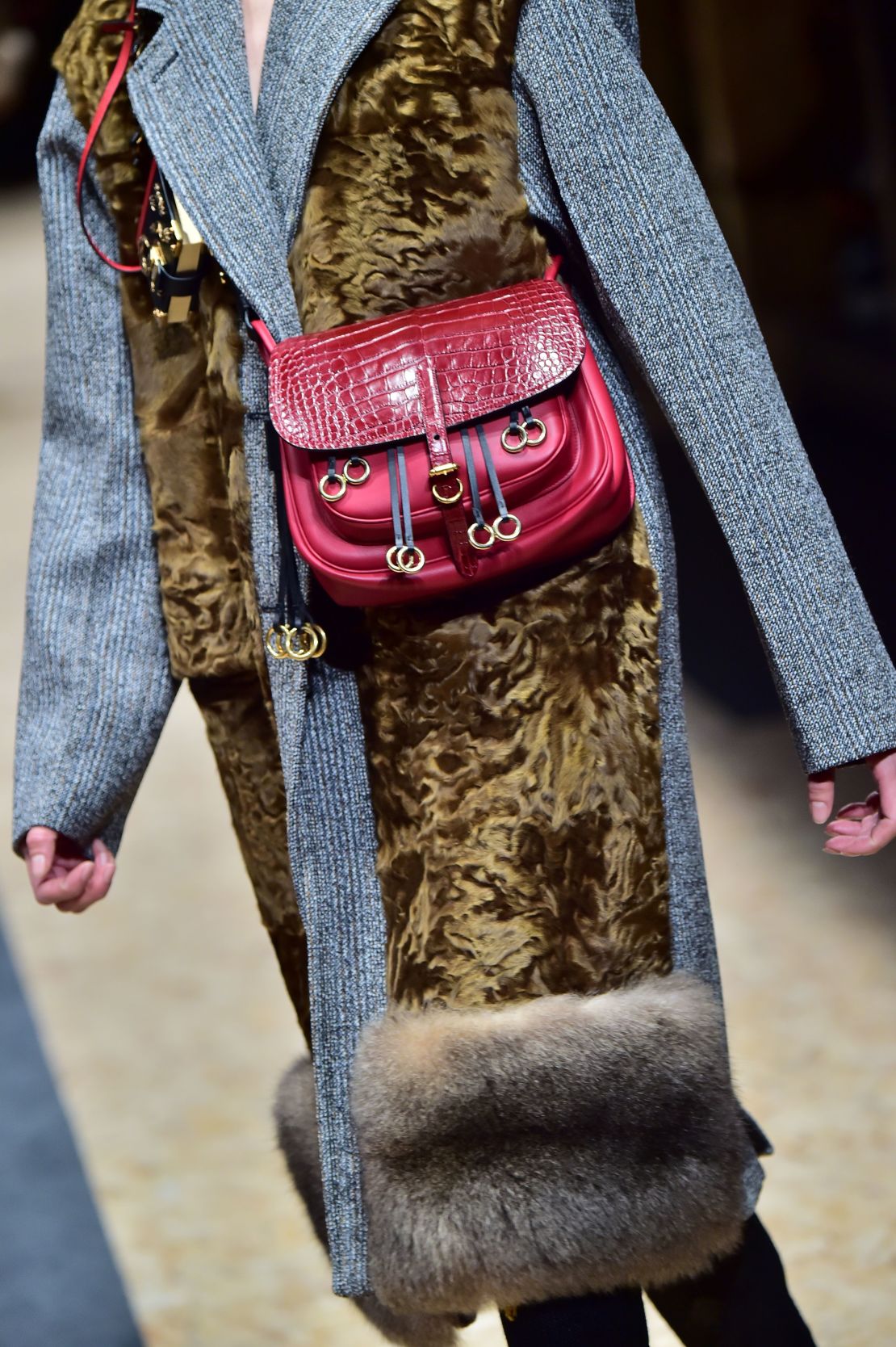 A Prada look from the Autumn/Winter 2016 Milan Fashion Week.