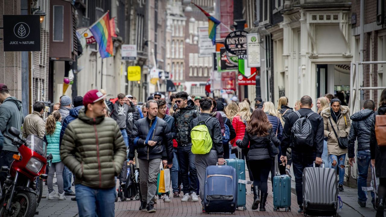 <strong>Visitor overload: </strong>The Dutch capital receives around 18 million annual visitors each year, and the red-light district is one of its many popular spots.