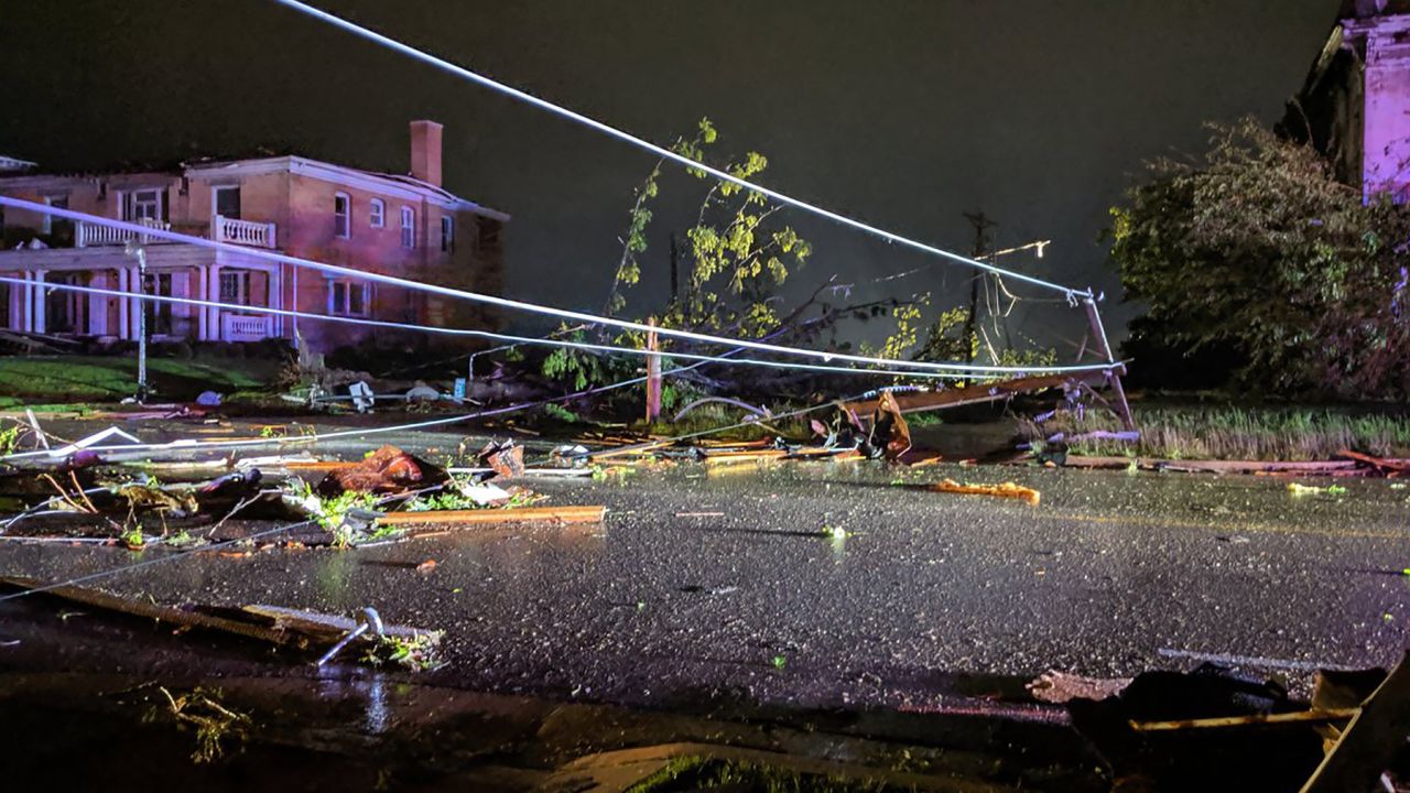 The tornado near Jefferson City  sent debris 13,000 feet into the air, according to the National Weather Service.