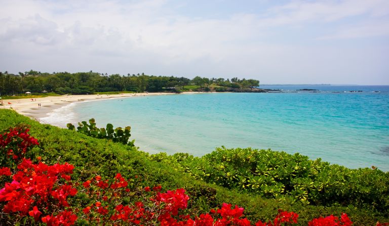 <strong>8. Hapuna Beach State Park, Island of Hawaii: </strong>A-frame shelters that can accommodate four people are available for rent at Hapuna Beach State Recreation Area.