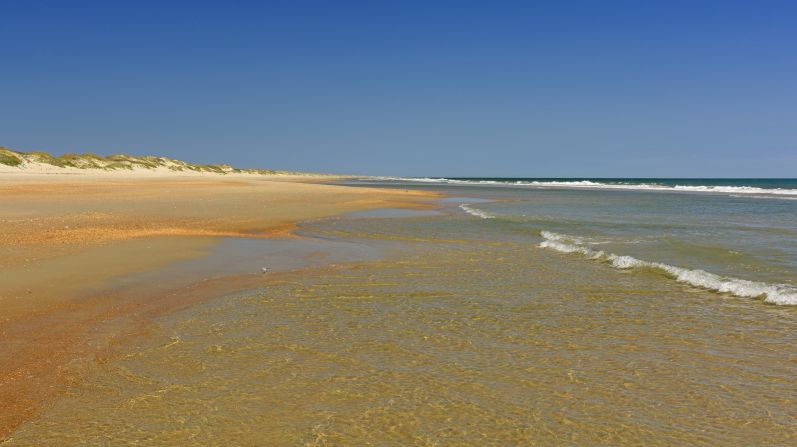 <strong>2. Ocracoke Lifeguarded Beach, Outer Banks of North Carolina: </strong>Accessible only by boat, Ocracoke Island is an excellent spot for some truly undisturbed beach time.